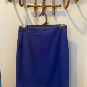J. Crew Vibrant Periwinkle Pencil Skirt